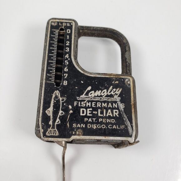 Vintage Langley Fisherman’s De-Liar Fish Scale and Tape Measure Model 208 - Picture 2 of 16